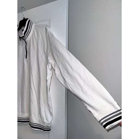 Lands' End 1/4 Zip Pullover Mock Sweater White Men’s XXL - Picture 4 of 7